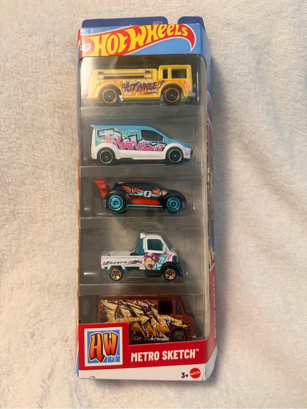 Hot Wheels Metro Sketch 5-Pack Graffiti Anime Art
